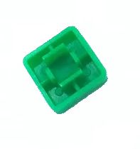 Cap voor 12x12 micro drukknop schakelaar vierkant groen 02